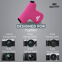 Fujifilm X-A5, X-A10, X-A3, X-A2, X-A1, X-M1 (16-50 Lens) Ultra Light Neoprene Camera Case - Hot Pink -MegaGear MG1007