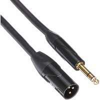 XLR Male to 1/4Inch TRS Male Cable -10.66 metre 35 Feet | 16AWG, Gold Plated - Stage Right Series -Monoprice