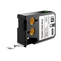 DYMO Cartridge Label, Black/White, 3/4"W x 18 ft
