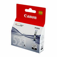 Genuine Canon CLI521 Black Ink Cartridge Black 1,250 pages CLI521BK