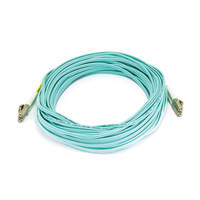 10Gb Fiber Optic Cable, LC/LC, Multi Mode, Duplex - 15 Meter (50/125 Type) - Aqua -MONOPRICE 7622 Cord