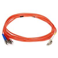 Monoprice Fiber Optic Cable, LC/ST, OM1, Multi Mode, Duplex - 3 Meter (62.5/125 Type) - Orange