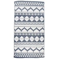 Bersuse 100% Cotton Lightweight Quick Dry Beach Towel Oeko-TEX Certified Baja Turkish Handloom - 95cm x 175cm, Dark Blue
