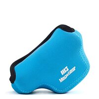 MegaGear Panasonic Lumix DMC-GM1 Ultra Light Neoprene Camera Case, with Carabiner - Blue - MG060