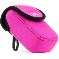 MegaGear Samsung WB35F, WB350F Ultra Light Neoprene Camera Case, with Carabiner - Hot Pink - MG782