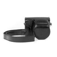 MegaGear Panasonic Lumix DMC-GM5 (12-32mm) Ever Ready Leather Camera Case with Strap - Black - MG632