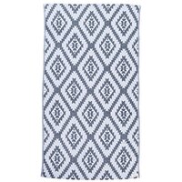 Bersuse 100% Cotton Oeko-TEX Certified Zipolite Turkish Handloom Towel - 39X71 Inches, Dark Blue/Light Blue