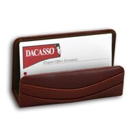 Dacasso Mocha Leather Business Card Holder