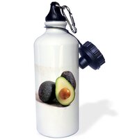 Avocado - Sports eco-friendly Water Bottle, 620 ml (21oz) 3dRose