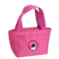 Caroline's Treasures SS4756-PK Rat Terrier Lunch or Doggie Bag, Large, Pink
