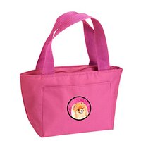 Caroline's Treasures LH9395PK Pomeranian Lunch or Doggie Bag, Large, Pink