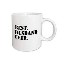 Best Husband Ever - Fun Romantic Married wedded Love Gifts for him for Anniversary or Valentines Day - Ceramic Mug, 444 ml 3dRose
