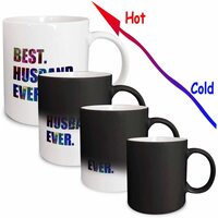 Best Husband Ever - Cut Out of Outer Space Stars and Galaxies Graphic - Magic Transforming Mug, 325 ml 11oz -3dRose
