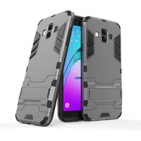 Case for Samsung Galaxy J7 Duo 2 in 1
 Shockproof with Kickstand Feature Hybrid Dual Layer Armor Defender Protective Cover Blue/Black
