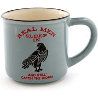 “Hawk Fishing” Stoneware Coffee Mug, 16 oz, Blue -Enesco 6000132 Our Name is Mud for Men