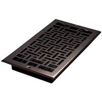Decor Grates AJL612W-RB Oriental Wall Register, 6-Inch by 12-Inch, Rubbed Bronze