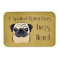 Fawn Pug Spoiled Dog Lives Here Kitchen or Bath Mat, 20 by 30" -Caroline's Treasures BB1510CMT