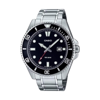 Casio MDV-107D-1A1 Stainless Steel Dive Watch 200M Water Resistance