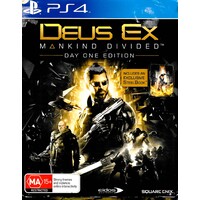 DEUS EX - MANKIND DIVIDED - EXCLUSIVE STEEL BOOK PS4 Playstation 4 PRE-OWNED GAME: GREAT CONDITION