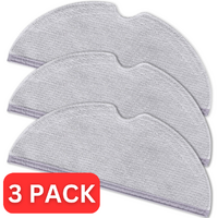 3 X Microfiber Mopping Cloths for Xiaomi Roborock S6, S5, Q7, E35 & E20