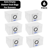 6 X Auto Empty Station Dust Bags For Ecovacs Deebot X1 Omni Series Robots