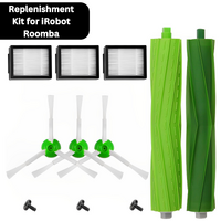 Cleaning Replenishment Kit for iRobot Roomba I, E and J series robotic vacuum cleaners