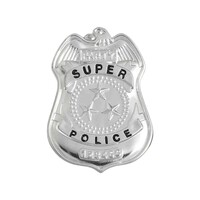 Super Police Badge FBI Cop Detective Officer Agent Constable Costume Accessory Halloween