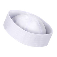 Sailor White Gob Hat Unisex Doughboy Gilligan Seaman Captain Costume Hens Party