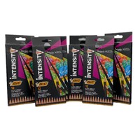 6-Pack BIC Intensity Premium Colouring Pencil - 6xPack of 12 Fashion Assorted Wood
