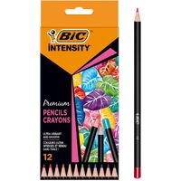 BIC Intensity Premium Colouring Pencil - Pack of 12 Fashion Assorted Wood Colour Pencils