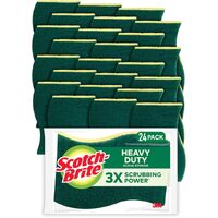 Scotch-Brite Heavy Duty Scrub Sponge, 6 Count (Pack of 4 - 24 Total)