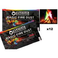 12 Pack Wildtrak Magic Fire Colour Changing Dust Flames Campfire 15g