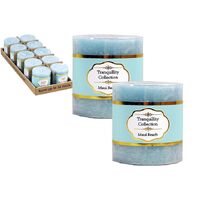 10-Pack Tranquility Collection Scented Maui Beach Pillar Candle (36 Hour Burn)