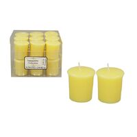 18-Pack Tranquility Collection Scented Fresh Cut Pineapples Votive Candle (8 Hour Burn)