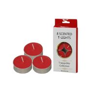 8Pack Tranquility Collection Tea Lights Scented Berrylicious Candle(4 Hour Burn)