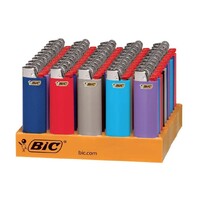 50x BIC Maxi Lighters Various Colour Box J26