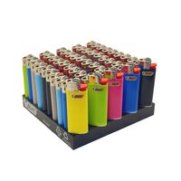 50x BIC Mini Lighters Various Colour Box J25