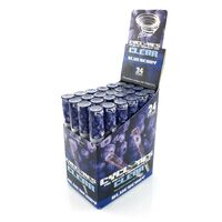 Box of 24 Cyclone Blueberry Clear Pre-Rolled Cones Cigarette Flavoured Tip Paper