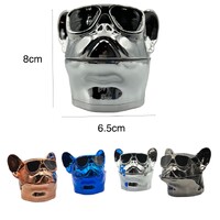 4-Pack 8cm Dog Pup Herb Grinder 4 Layers Smoke Spice Tobacco Metal Crusher Gift