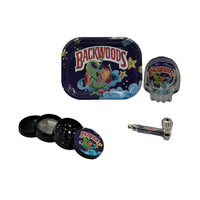 Alien Smoking Gift set with Pipe, Grinder Ash & Rolling Tray