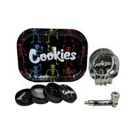 Smoking Gift set with Pipe, Grinder Ash & Rolling Tray