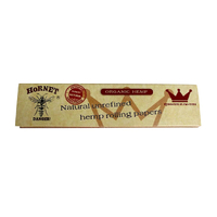 Hornet King Size Slim Organic Unrefined Rolling Papers With Tips (32 Per Booklet)