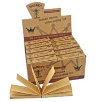 Box of 50 Hornet Natural Perforated Slim Filter Tips Smoking Papers