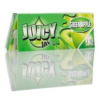 Juicy Jays Green Apple 1 1/4 Size Flavoured Hemp Rolling Paper Smoking Herbs