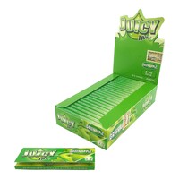 Box of 24 Juicy Jays Green Apple 1 1/4 Size Flavoured Rolling Paper Smoking Herb