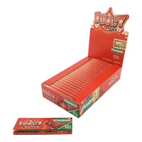 Box of 24 Juicy Jays Strawberry 1 1/4 Size Flavoured Rolling Paper Smoking Herbs