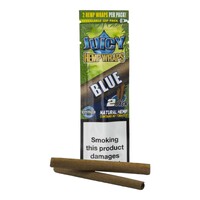 Juicy Jays Blue Flavour Natural Paper Smoking Herbs - 2 Wraps Per Pack