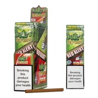 Box of 25 Juicy Jays Red Alert Flavour Natural Wraps Paper Smoking Herbs