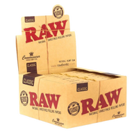 Box of 24 RAW Classic King Size Slim with Tips Natural Papers Smoking Tobacco