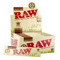 50 Box RAW Kingsize Slim Organic Hemp Natural Unrefined Papers Smoking Tobacco Paper